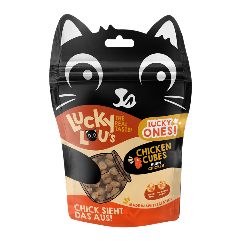 Artikel mit dem Namen Lucky Lou Lucky Ones Cubes im Shop von zoo.de , dem Onlineshop für nachhaltiges Hundefutter und Katzenfutter.