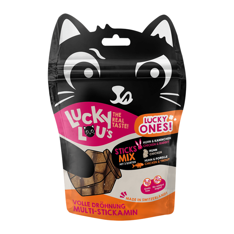 Artikel mit dem Namen Lucky Lou Lucky Ones Sticks im Shop von zoo.de , dem Onlineshop für nachhaltiges Hundefutter und Katzenfutter.