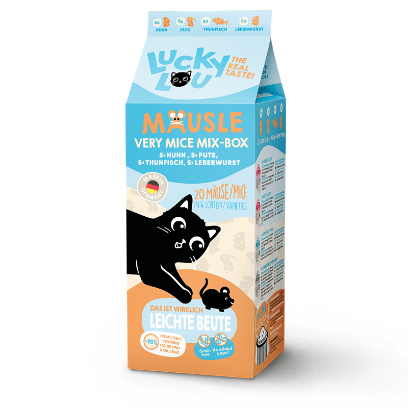 Artikel mit dem Namen Lucky Lou Snack Mäusle im Shop von zoo.de , dem Onlineshop für nachhaltiges Hundefutter und Katzenfutter.