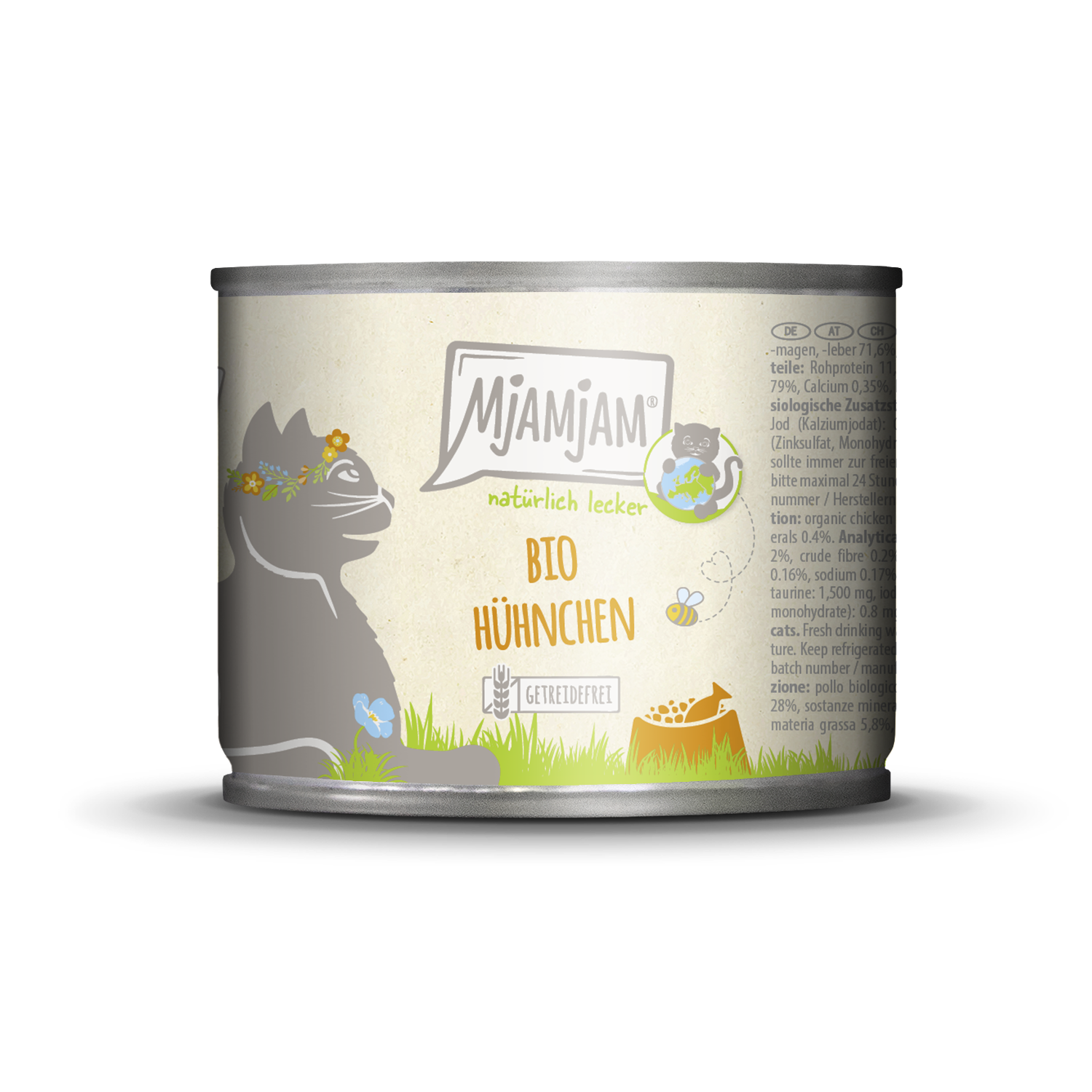 Artikel mit dem Namen MjAMjAM - Katze - natürlich lecker BIO Hühnchen im Shop von zoo.de , dem Onlineshop für nachhaltiges Hundefutter und Katzenfutter.