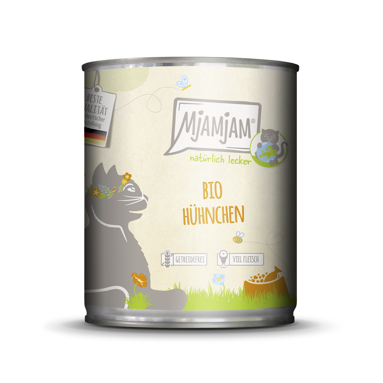 Artikel mit dem Namen MjAMjAM - Katze - natürlich lecker BIO Hühnchen im Shop von zoo.de , dem Onlineshop für nachhaltiges Hundefutter und Katzenfutter.