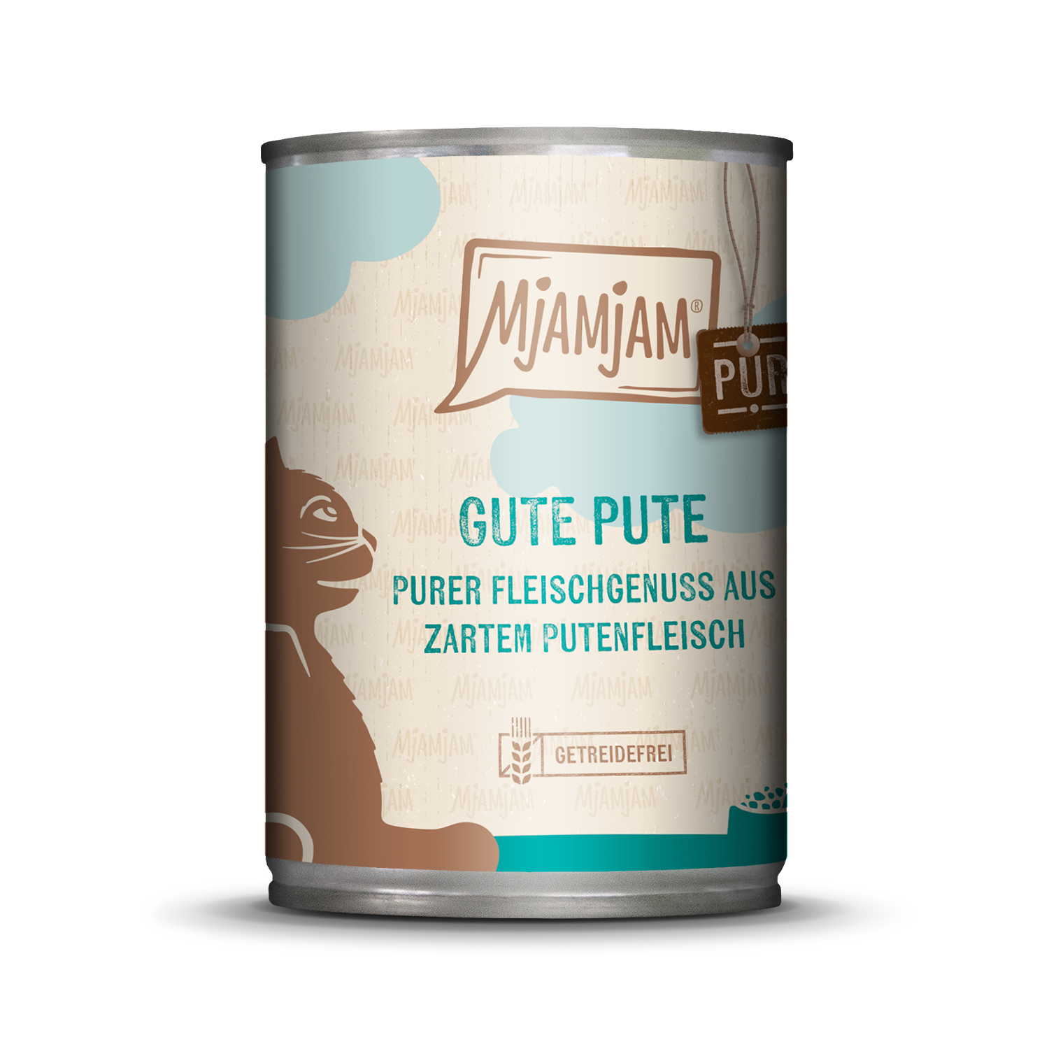 Artikel mit dem Namen MjAMjAM - Katze - purer Fleischgenuss - gute Pute pur im Shop von zoo.de , dem Onlineshop für nachhaltiges Hundefutter und Katzenfutter.