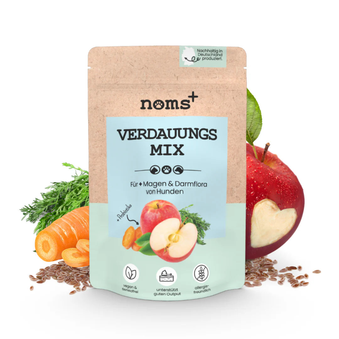 Artikel mit dem Namen Noms+ Verdauungsmix-Pulver im Shop von zoo.de , dem Onlineshop für nachhaltiges Hundefutter und Katzenfutter.