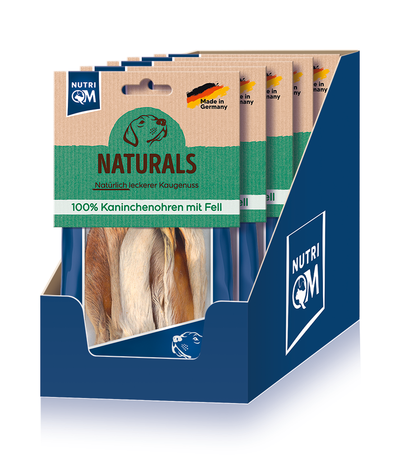 Artikel mit dem Namen NutriQM Hund Naturals Kaninchenohren im Shop von zoo.de , dem Onlineshop für nachhaltiges Hundefutter und Katzenfutter.