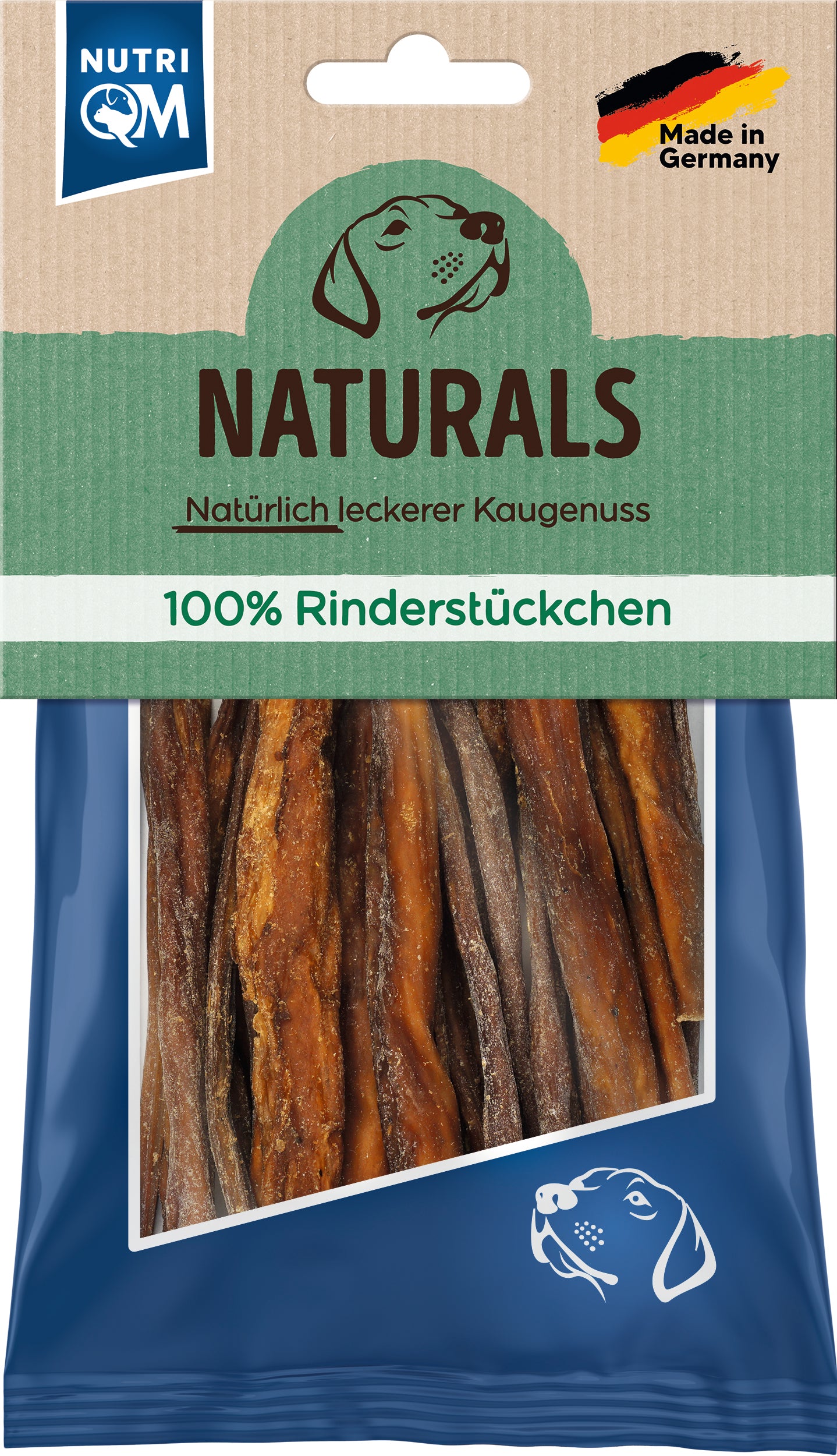 Artikel mit dem Namen NutriQM Hund Naturals Rinderstückchen im Shop von zoo.de , dem Onlineshop für nachhaltiges Hundefutter und Katzenfutter.