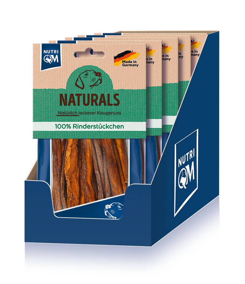 Artikel mit dem Namen NutriQM Hund Naturals Rinderstückchen im Shop von zoo.de , dem Onlineshop für nachhaltiges Hundefutter und Katzenfutter.