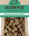 Artikel mit dem Namen NutriQM Hund Snack Gelenk Plus Chondroitin Glucosamin im Shop von zoo.de , dem Onlineshop für nachhaltiges Hundefutter und Katzenfutter.