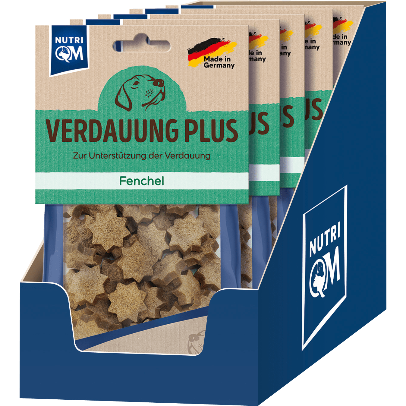 Artikel mit dem Namen NutriQM Hund Snack Verdauung Plus Fenchel im Shop von zoo.de , dem Onlineshop für nachhaltiges Hundefutter und Katzenfutter.