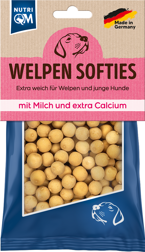 Artikel mit dem Namen NutriQM Hund Welpen Softis Milch im Shop von zoo.de , dem Onlineshop für nachhaltiges Hundefutter und Katzenfutter.