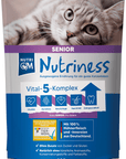 Artikel mit dem Namen NutriQM Katze Nutriness Senior im Shop von zoo.de , dem Onlineshop für nachhaltiges Hundefutter und Katzenfutter.