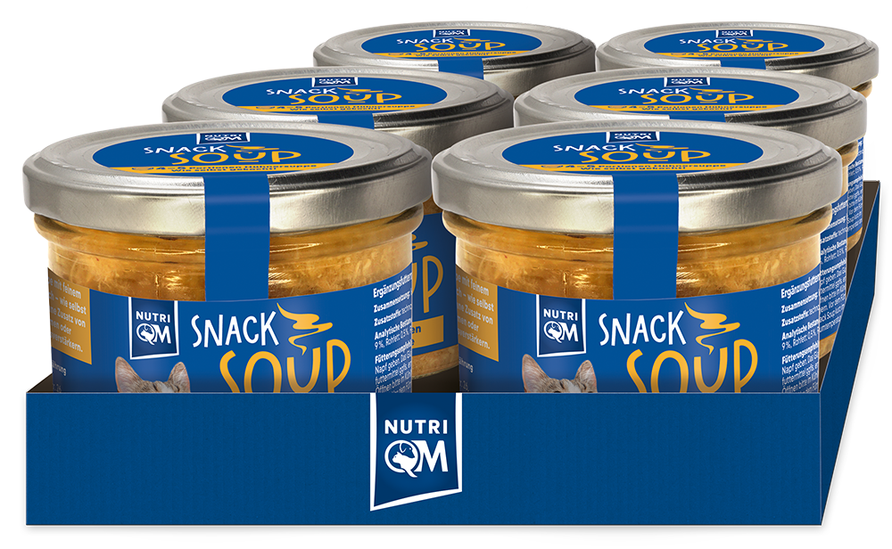 Artikel mit dem Namen NutriQM Katze Snack Soup Huhn im Shop von zoo.de , dem Onlineshop für nachhaltiges Hundefutter und Katzenfutter.