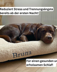 Artikel mit dem Namen Personalisierbares Hundebett orthopädisch (Grau) im Shop von zoo.de , dem Onlineshop für nachhaltiges Hundefutter und Katzenfutter.