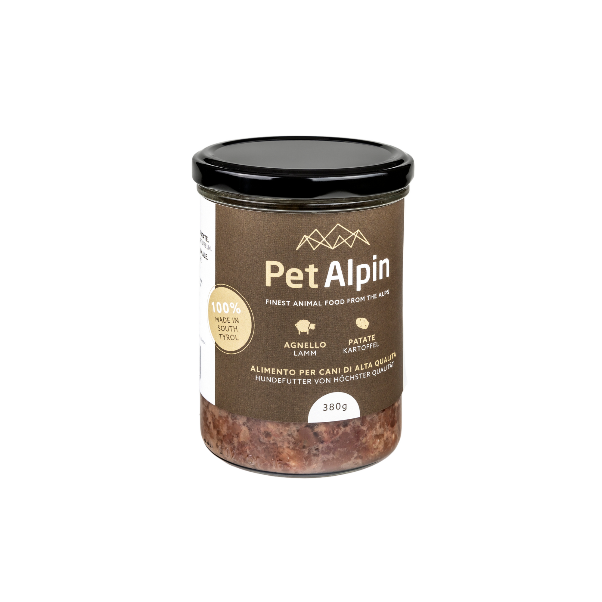 Artikel mit dem Namen PetAlpin Gulasch mit Lamm und Kartoffel im Shop von zoo.de , dem Onlineshop für nachhaltiges Hundefutter und Katzenfutter.