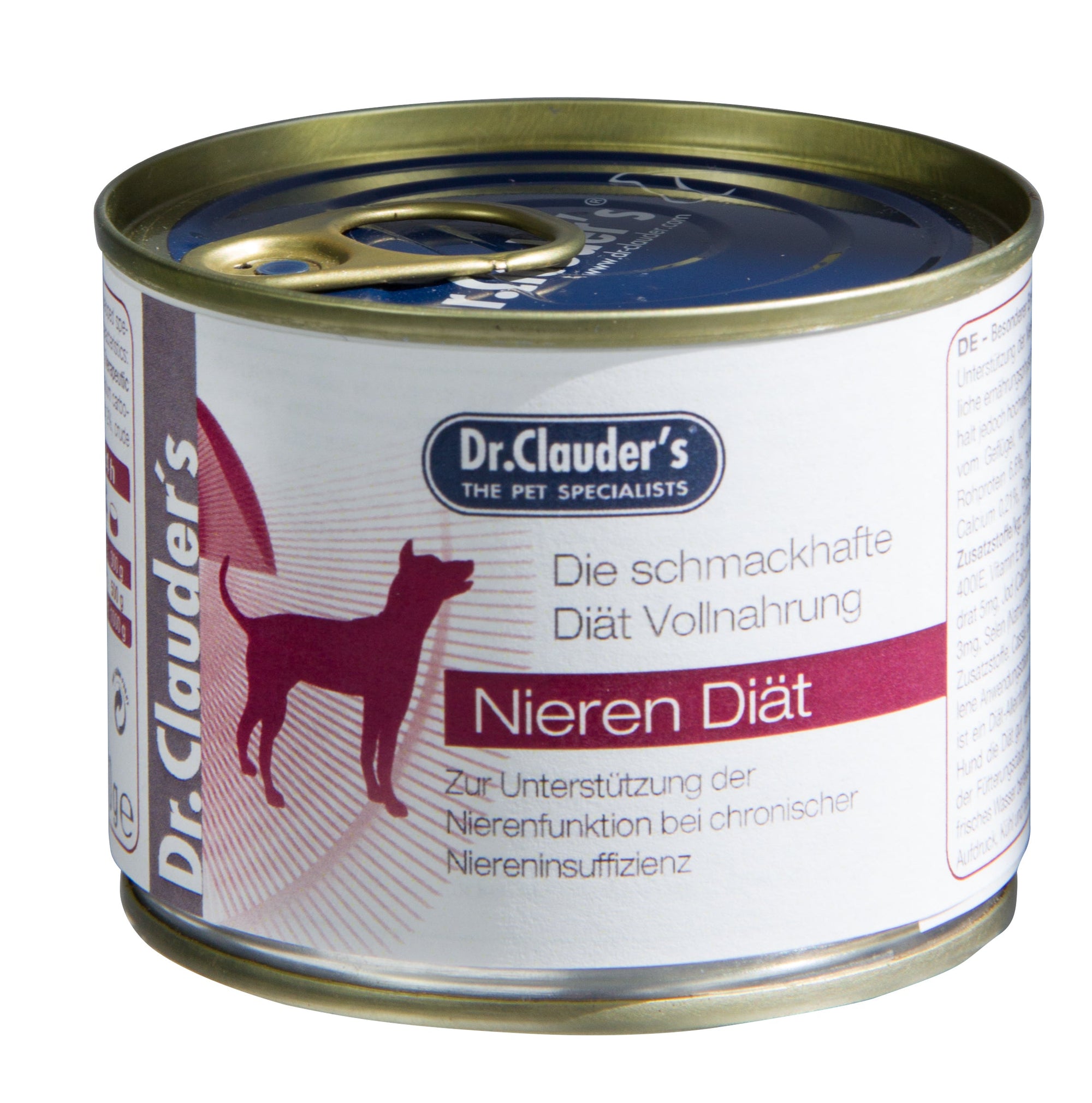 Artikel mit dem Namen Dr.Clauder&#39;s Diät RSD Nierendiät Nassfutter im Shop von zoo.de , dem Onlineshop für nachhaltiges Hundefutter und Katzenfutter.