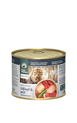 Pure Nature Katze Senior Geflügel &amp; Wild mit Rosmarin