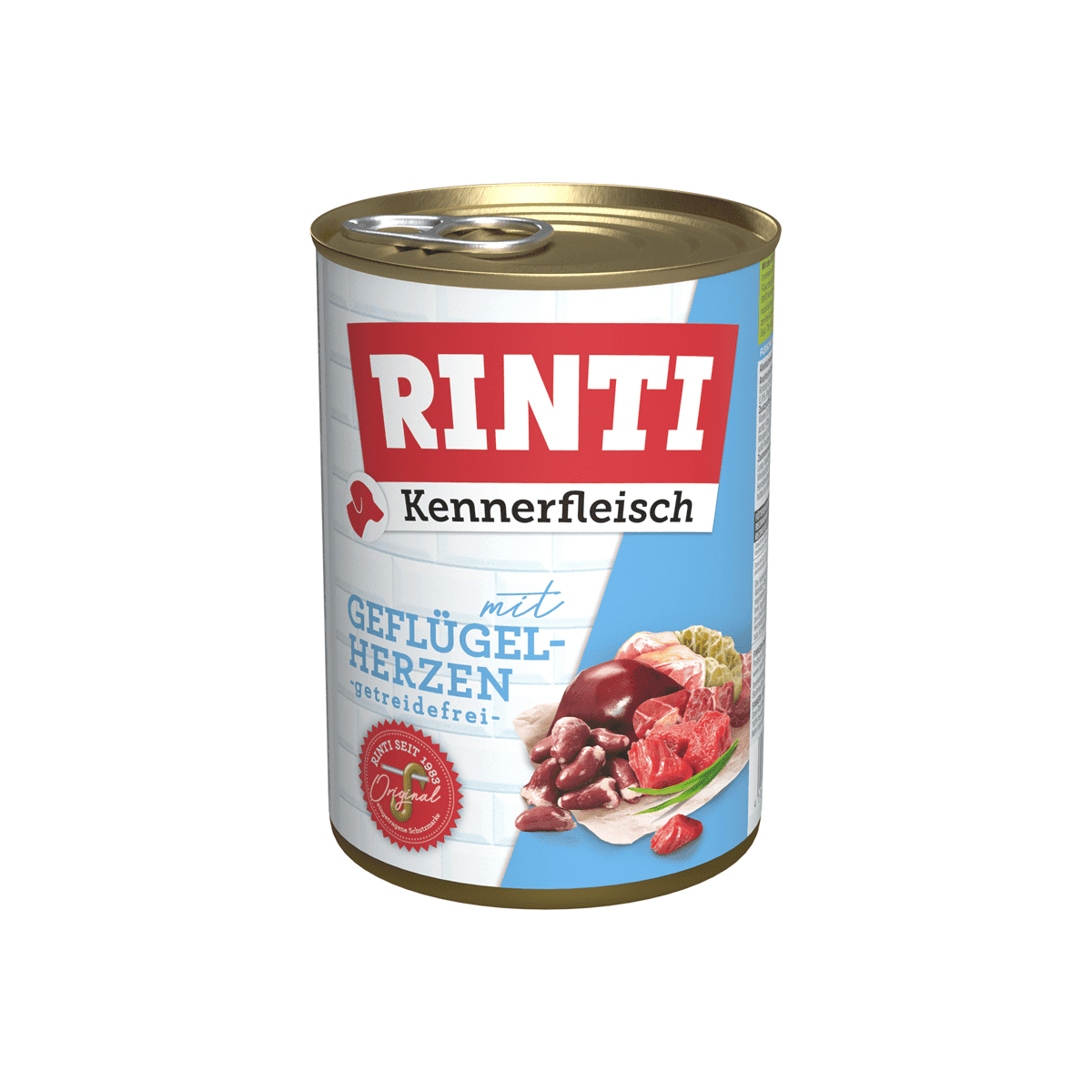 Artikel mit dem Namen Rinti Kennerfleisch Geflügelherzen im Shop von zoo.de , dem Onlineshop für nachhaltiges Hundefutter und Katzenfutter.