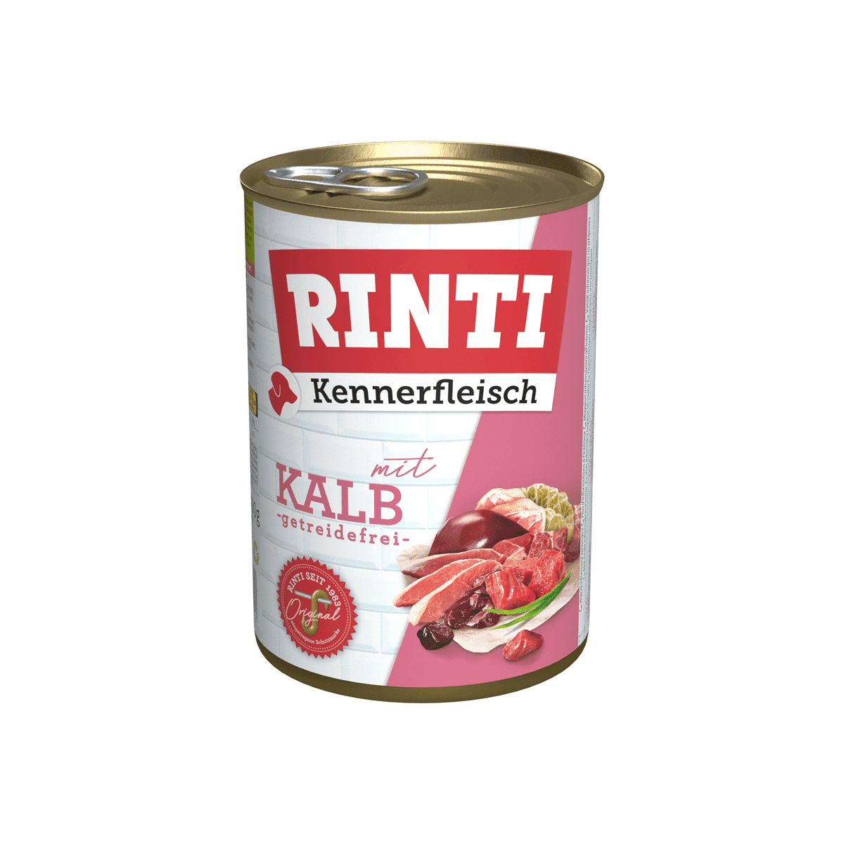 Artikel mit dem Namen Rinti Kennerfleisch Kalb im Shop von zoo.de , dem Onlineshop für nachhaltiges Hundefutter und Katzenfutter.