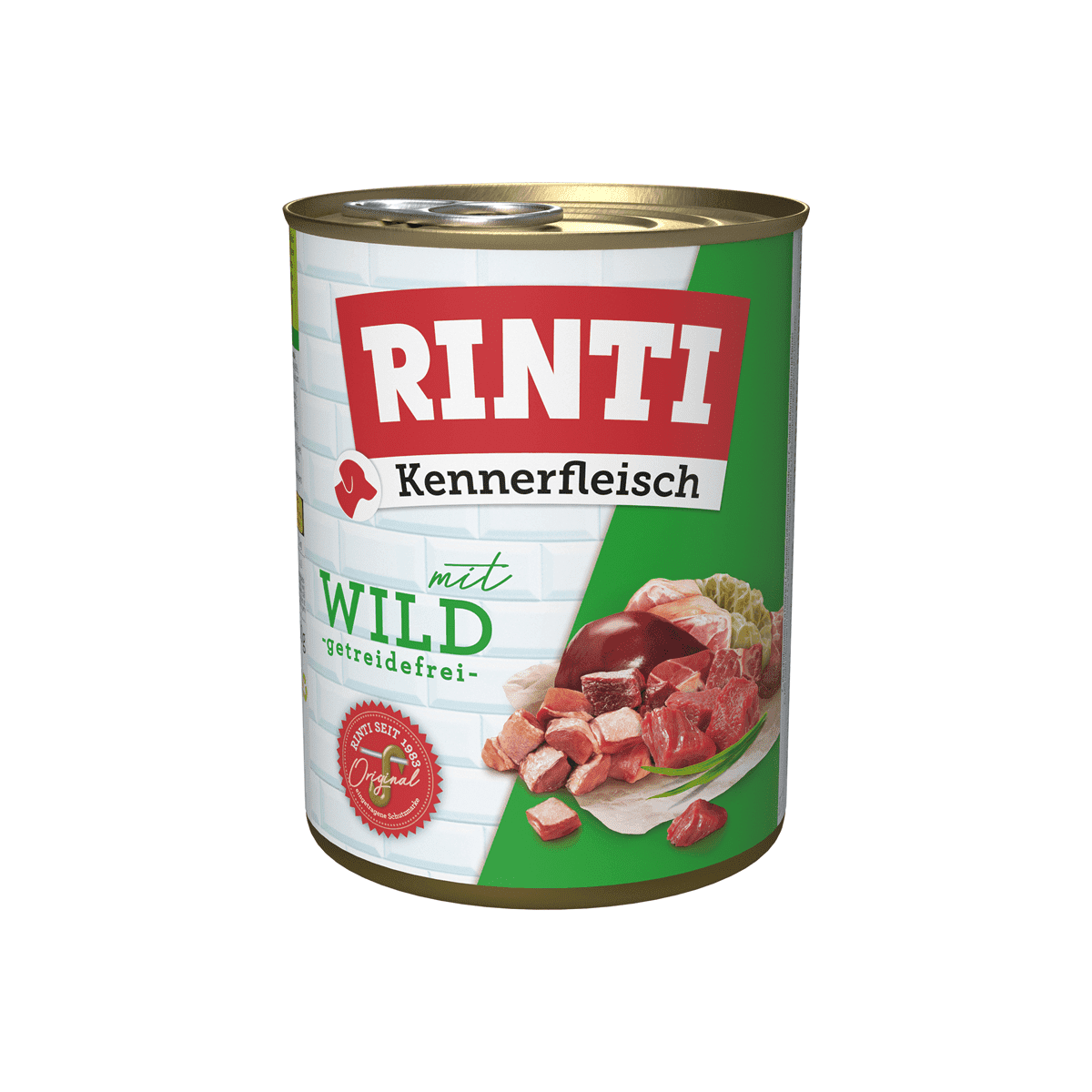 Artikel mit dem Namen Rinti Kennerfleisch Wild im Shop von zoo.de , dem Onlineshop für nachhaltiges Hundefutter und Katzenfutter.