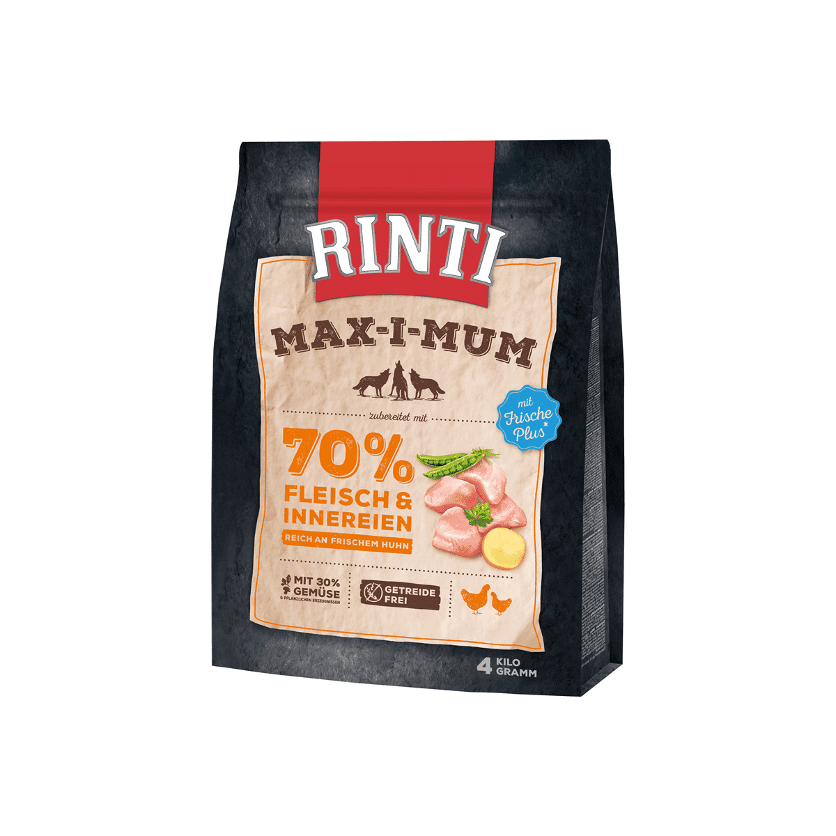 Artikel mit dem Namen Rinti Max-i-mum Huhn im Shop von zoo.de , dem Onlineshop für nachhaltiges Hundefutter und Katzenfutter.