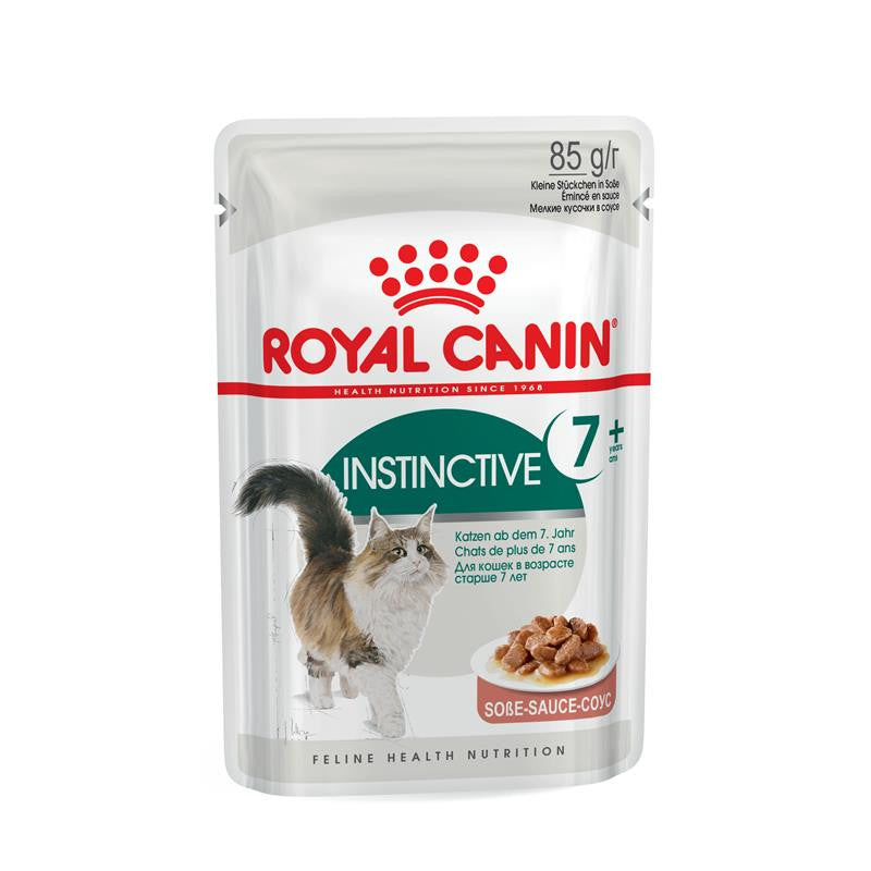 Royal Canin Katze Feline Health Nutrition Instinctive in Soße 7+ Frischebeutel, 12 x 85 g