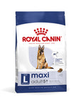 Royal Canin Maxi Adult 5+ dry dog food for large breeds over 5 years, supporting digestive health and vitality