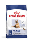 Royal Canin Maxi Ageing 8+ dry dog food for large breeds over 8 years, supporting digestive health and vitality