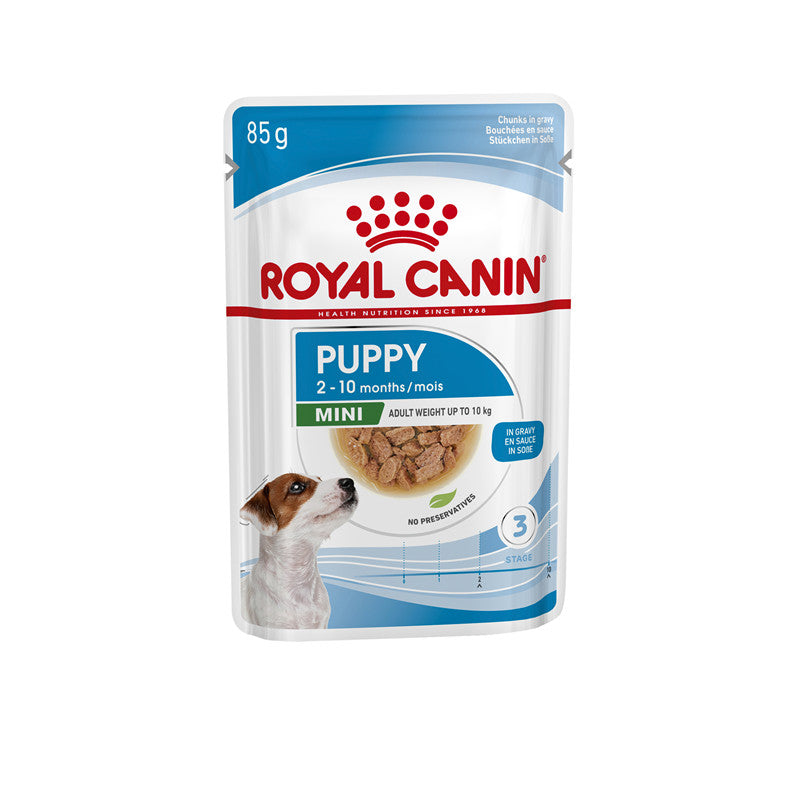 Royal Canin Hund Size Health Nutrition Mini Puppy Frischebeutel, 85 g