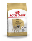 Royal Canin Pug Adult dry dog food pouch with tailor-made kibble for healthy skin and muscle tone