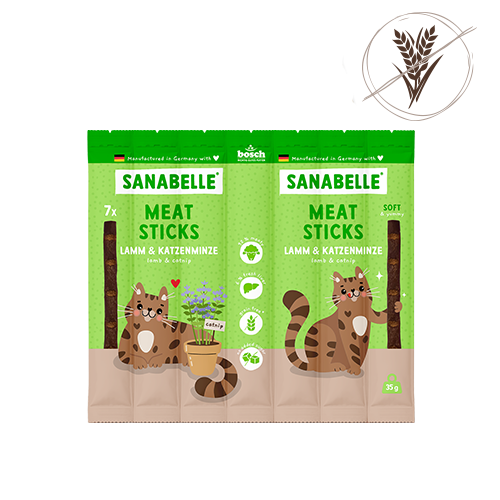 Sanabelle Meat Sticks Lamm &amp; Katzenminze
