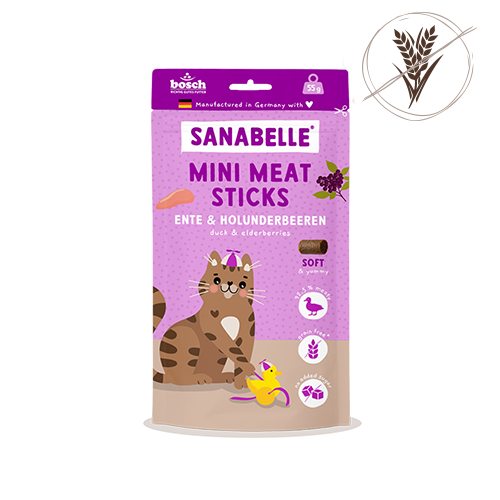 Sanabelle Mini Meat Sticks Ente &amp; Holunderbeeren