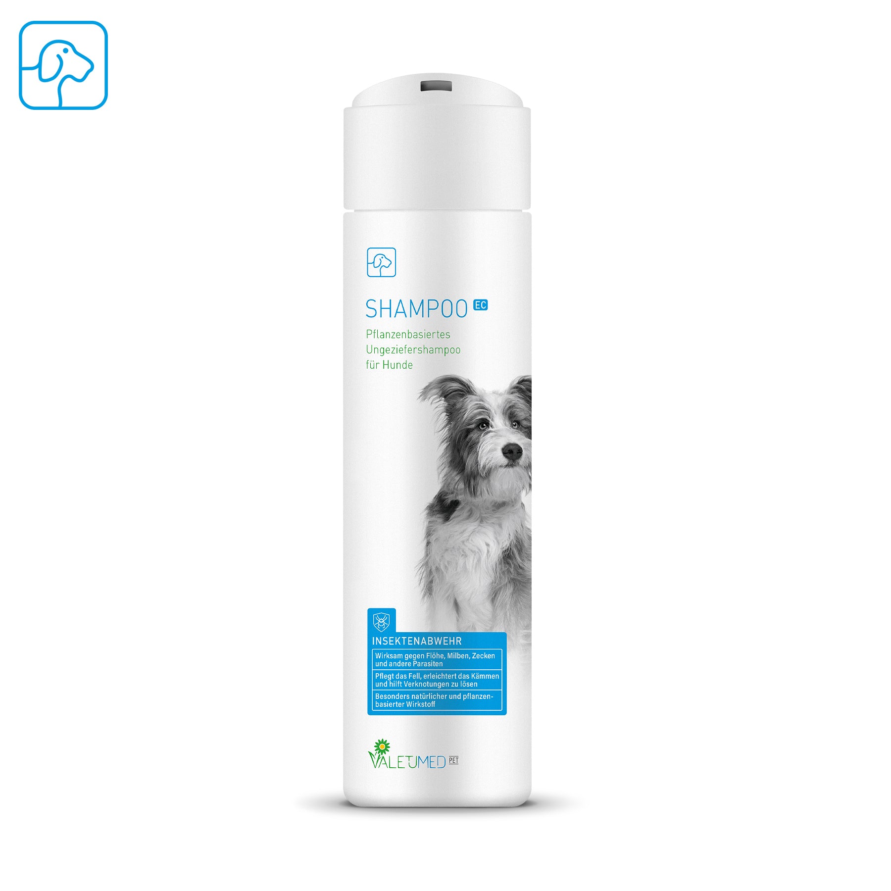Valetumed Shampoo EC für Hunde, 250-ml-Flasche