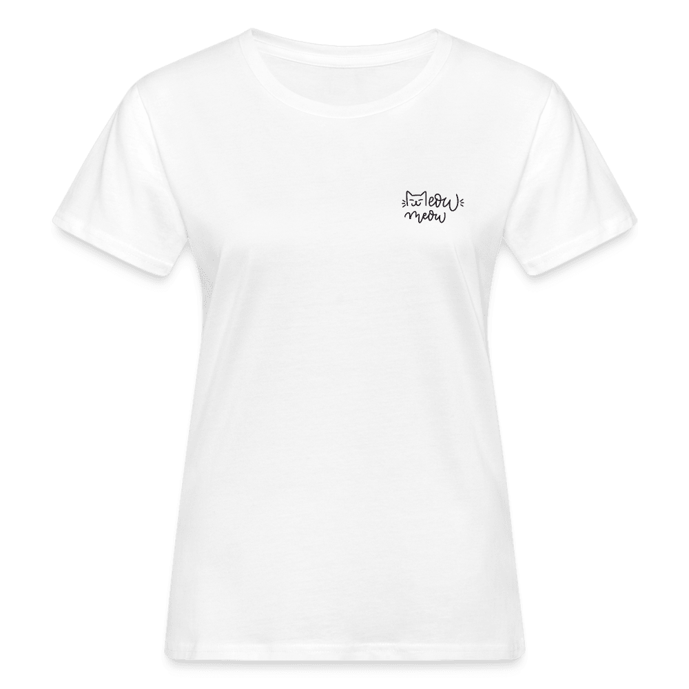 "Meow Meow" | Frauen Bio-T-Shirt - weiß