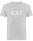 "CAT DAD" | Männer Bio-T-Shirt - Grau meliert