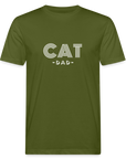 "CAT DAD" | Männer Bio-T-Shirt - Moosgrün