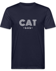 "CAT DAD" | Männer Bio-T-Shirt - Navy
