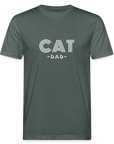 "CAT DAD" | Männer Bio-T-Shirt - Graugrün