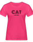 "CAT MOM" | Frauen Bio-Hoodie - Neon Pink
