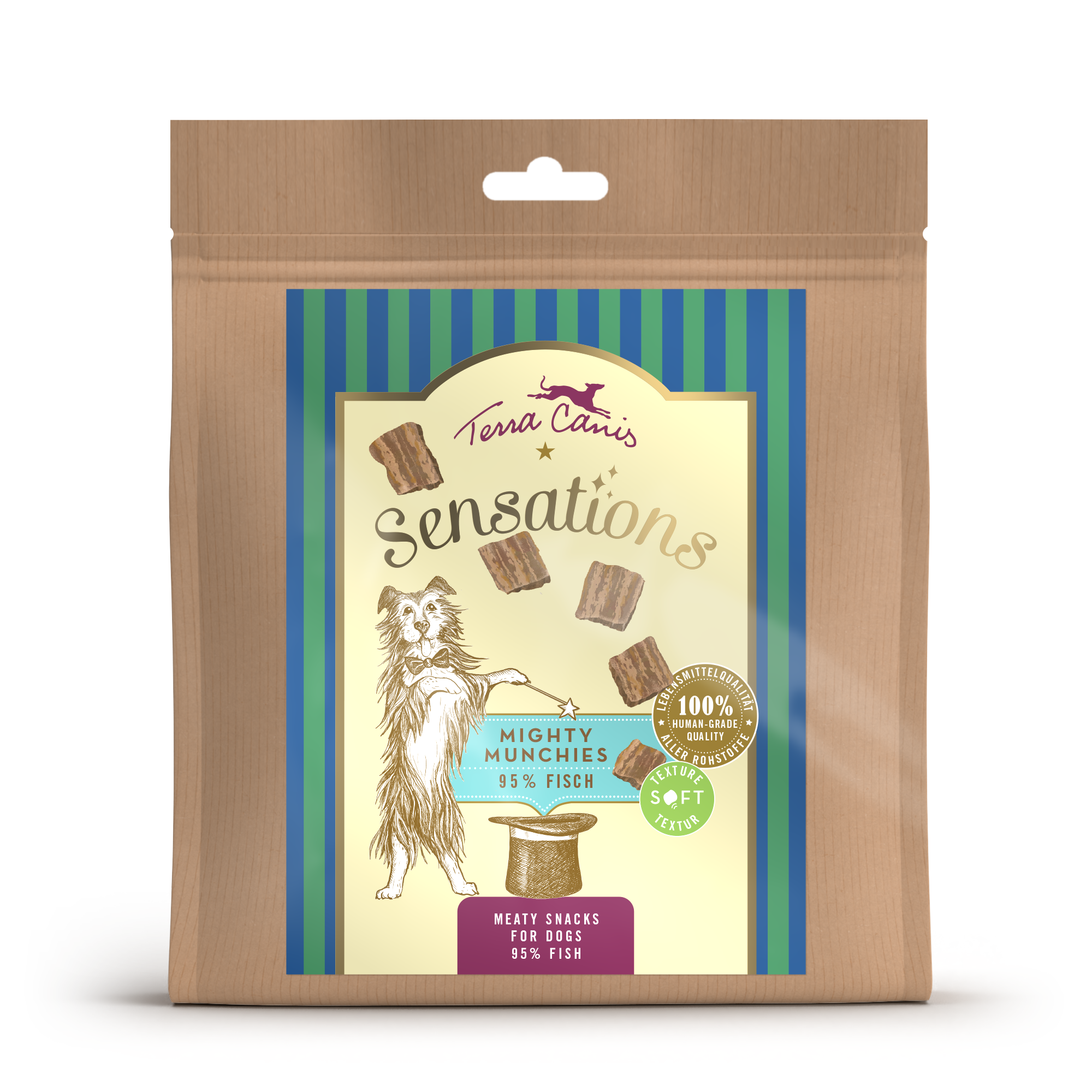 Terra Canis Sensations Mighty Munchies Fisch, 90 g