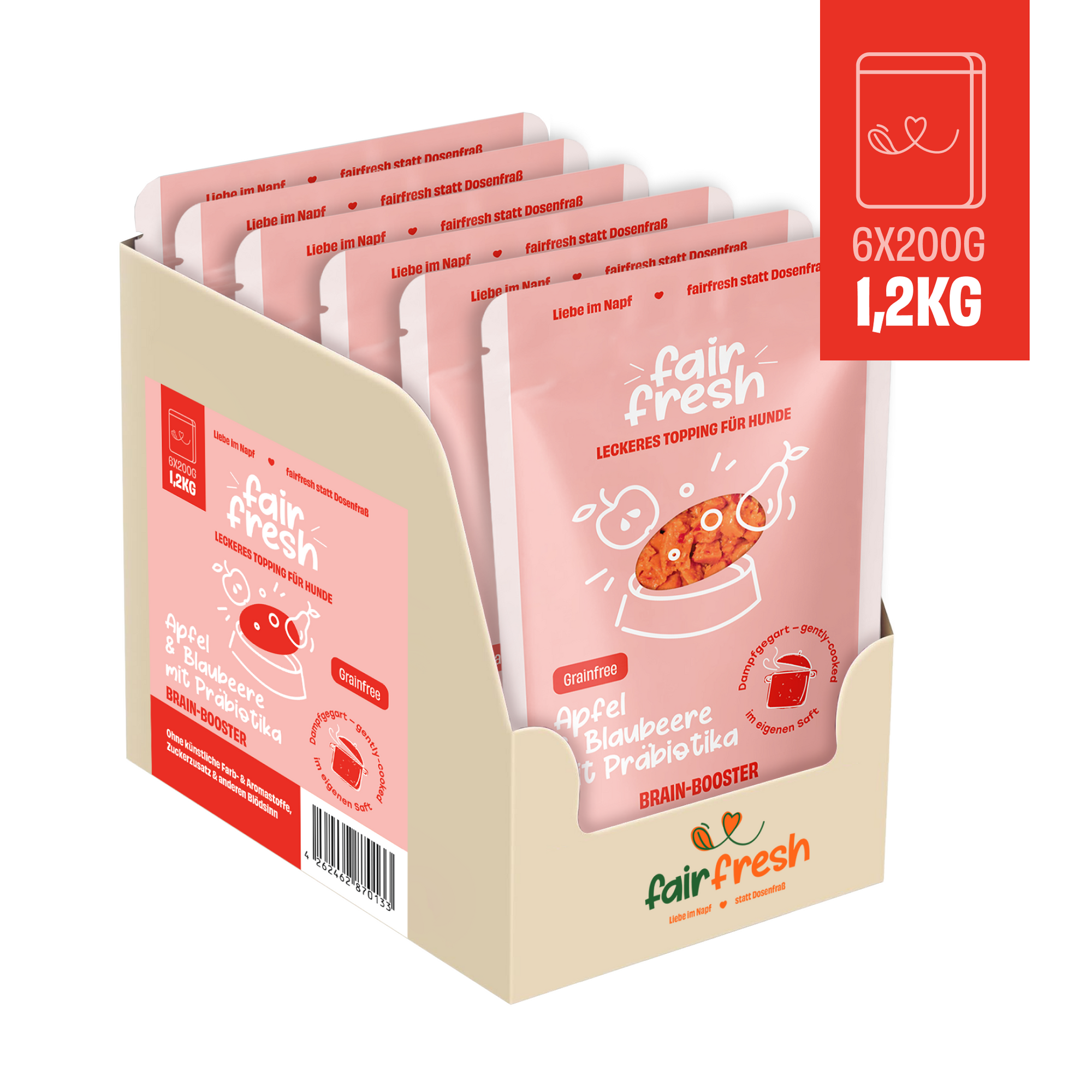 Topping mit Apfel, Blaubeere und Präbiotika zoo-de