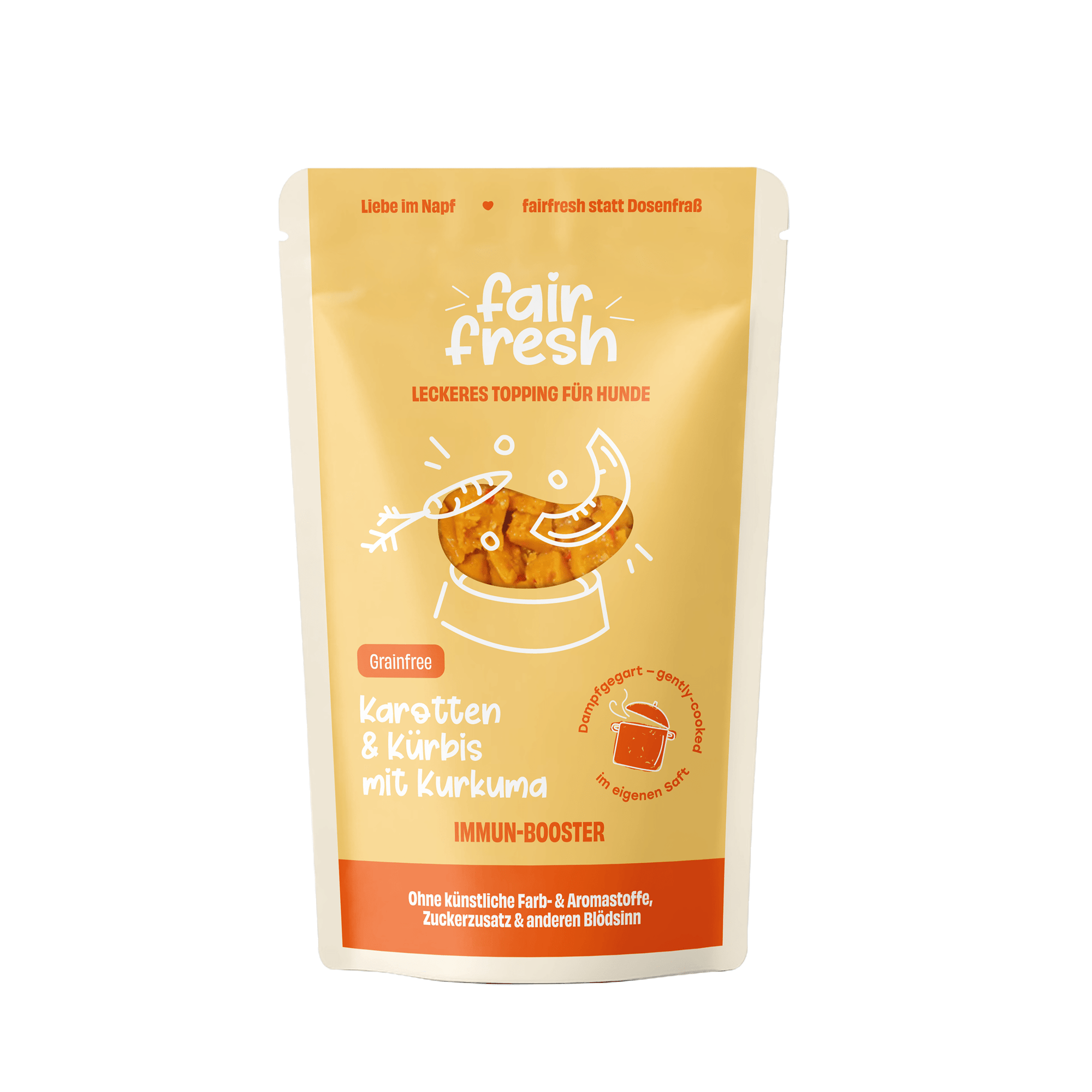 Topping mit Karotten, Kürbis und Kurkuma zoo-de