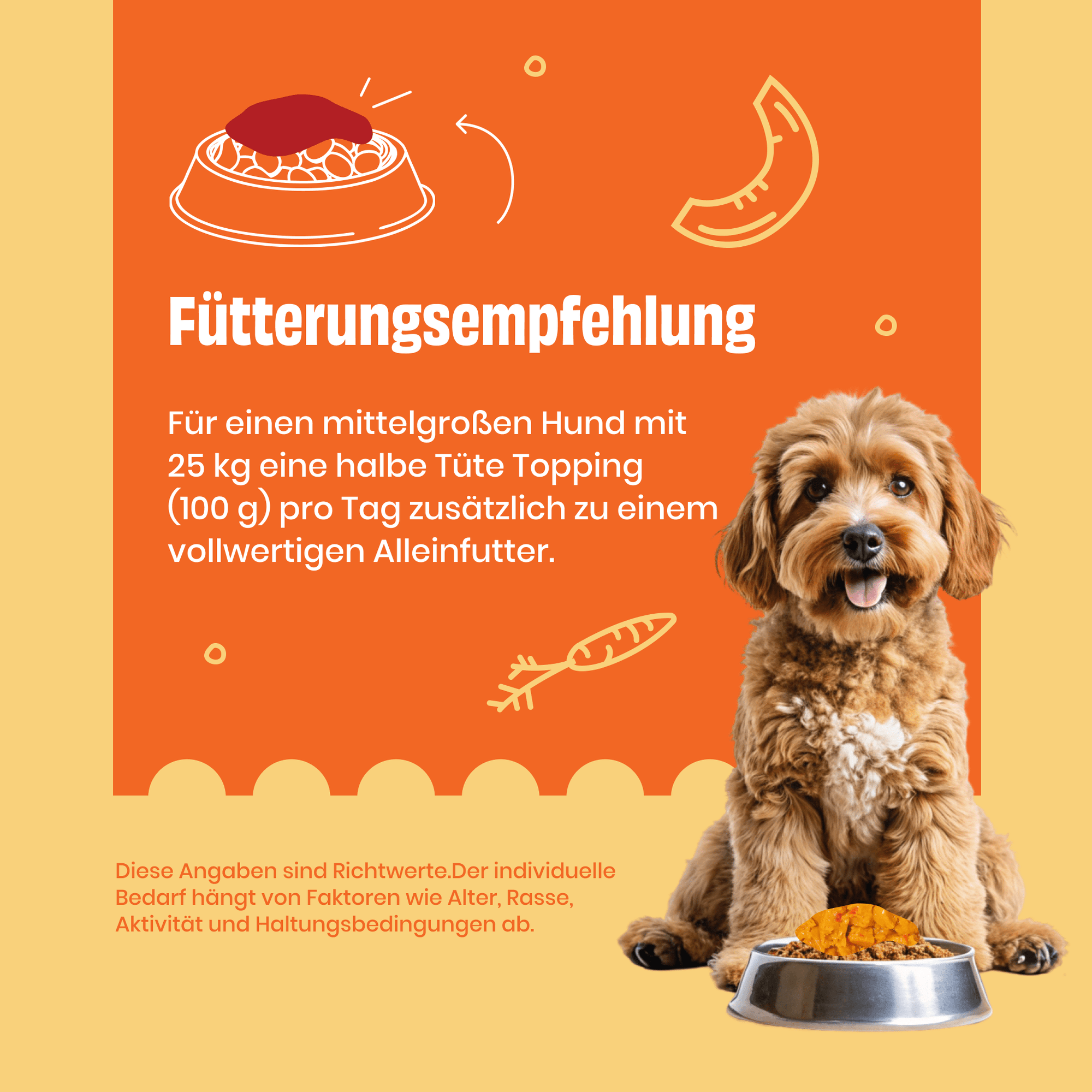 Topping mit Karotten, Kürbis und Kurkuma zoo-de