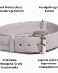 Artikel mit dem Namen Veganes Leder Hundehalsband personalisierbar (Stone) im Shop von zoo.de , dem Onlineshop für nachhaltiges Hundefutter und Katzenfutter.