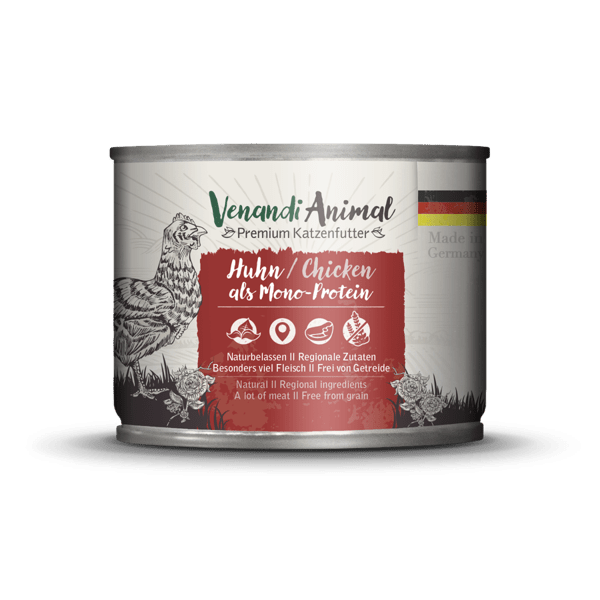 Artikel mit dem Namen Venandi Animal - Huhn als Monoprotein im Shop von zoo.de , dem Onlineshop für nachhaltiges Hundefutter und Katzenfutter.