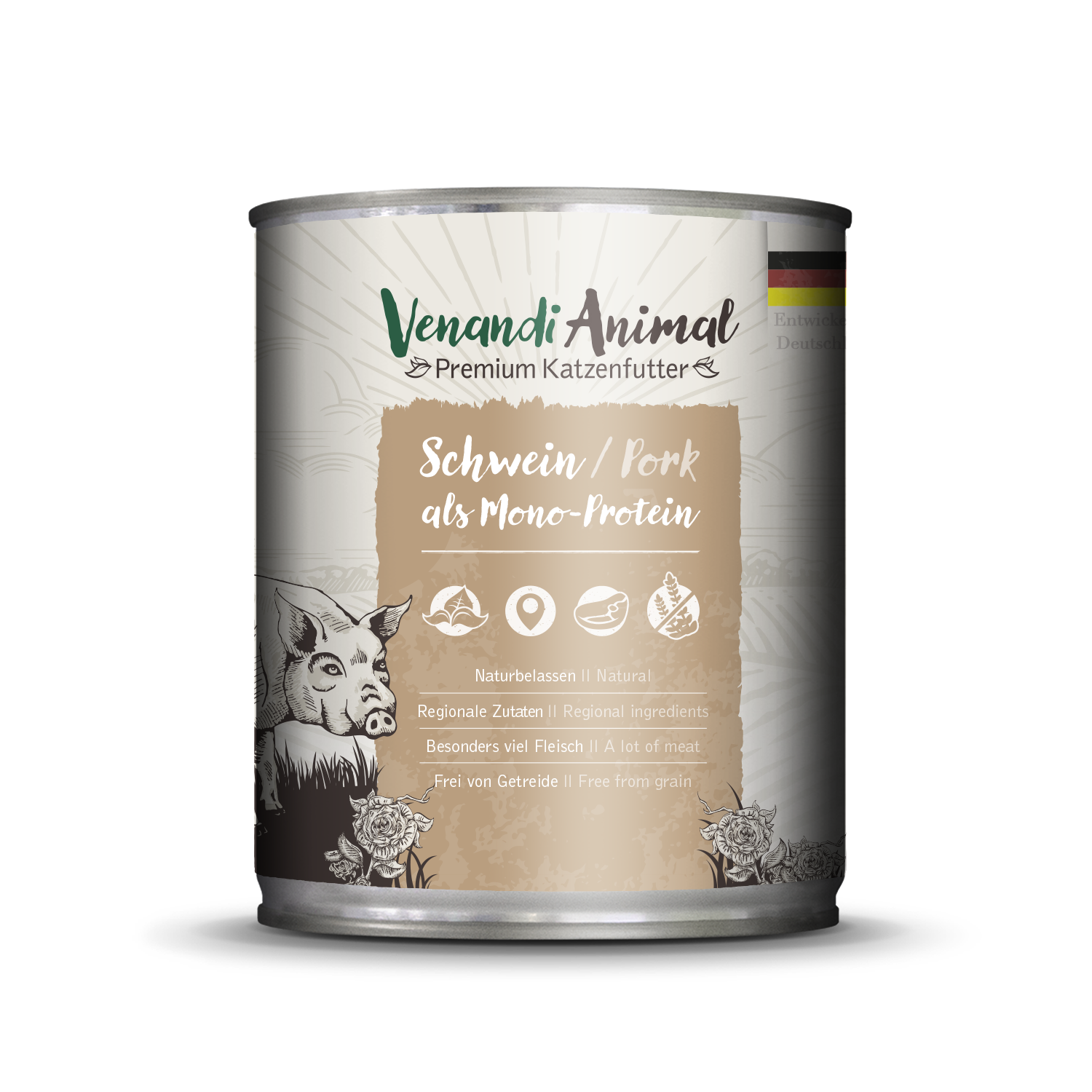 Artikel mit dem Namen Venandi Schwein als Monoprotein im Shop von zoo.de , dem Onlineshop für nachhaltiges Hundefutter und Katzenfutter.