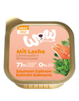 Artikel mit dem Namen WOW Lachs mit Löwenzahn und Brennnessel im Shop von zoo.de , dem Onlineshop für nachhaltiges Hundefutter und Katzenfutter.