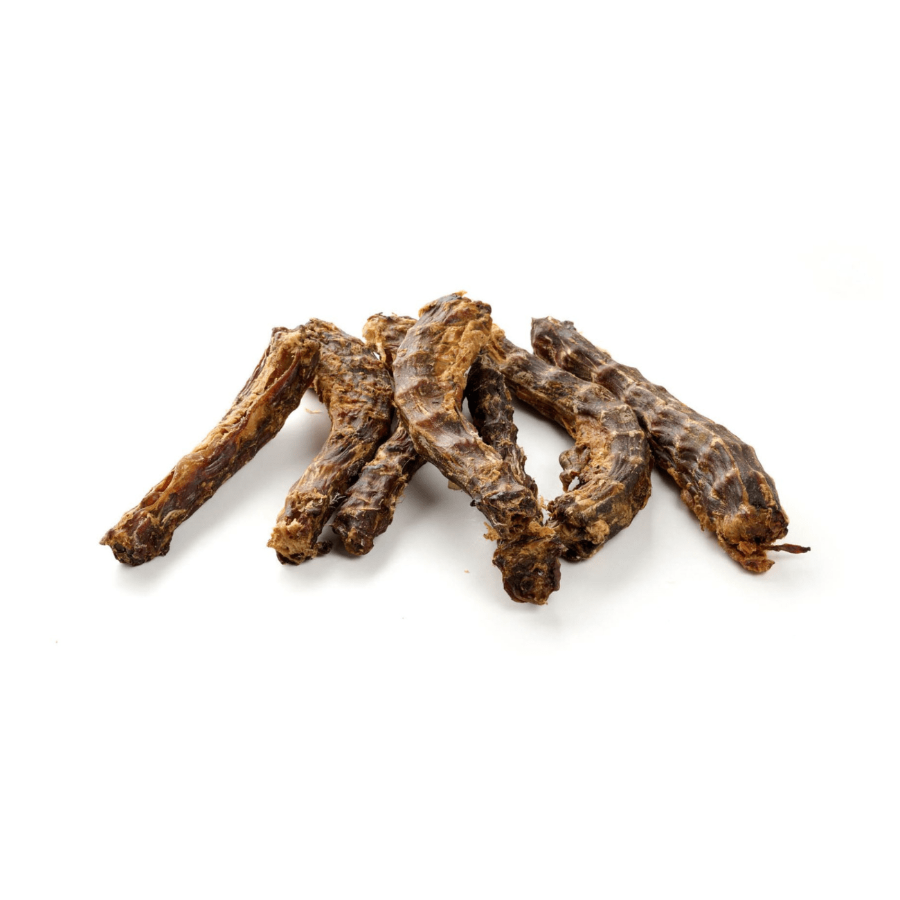 zooVital dried duck necks for dogs, crunchy natural snack with fibrous texture