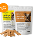 zooVital bundle chicken potato and venison potato dry dog food with free snack