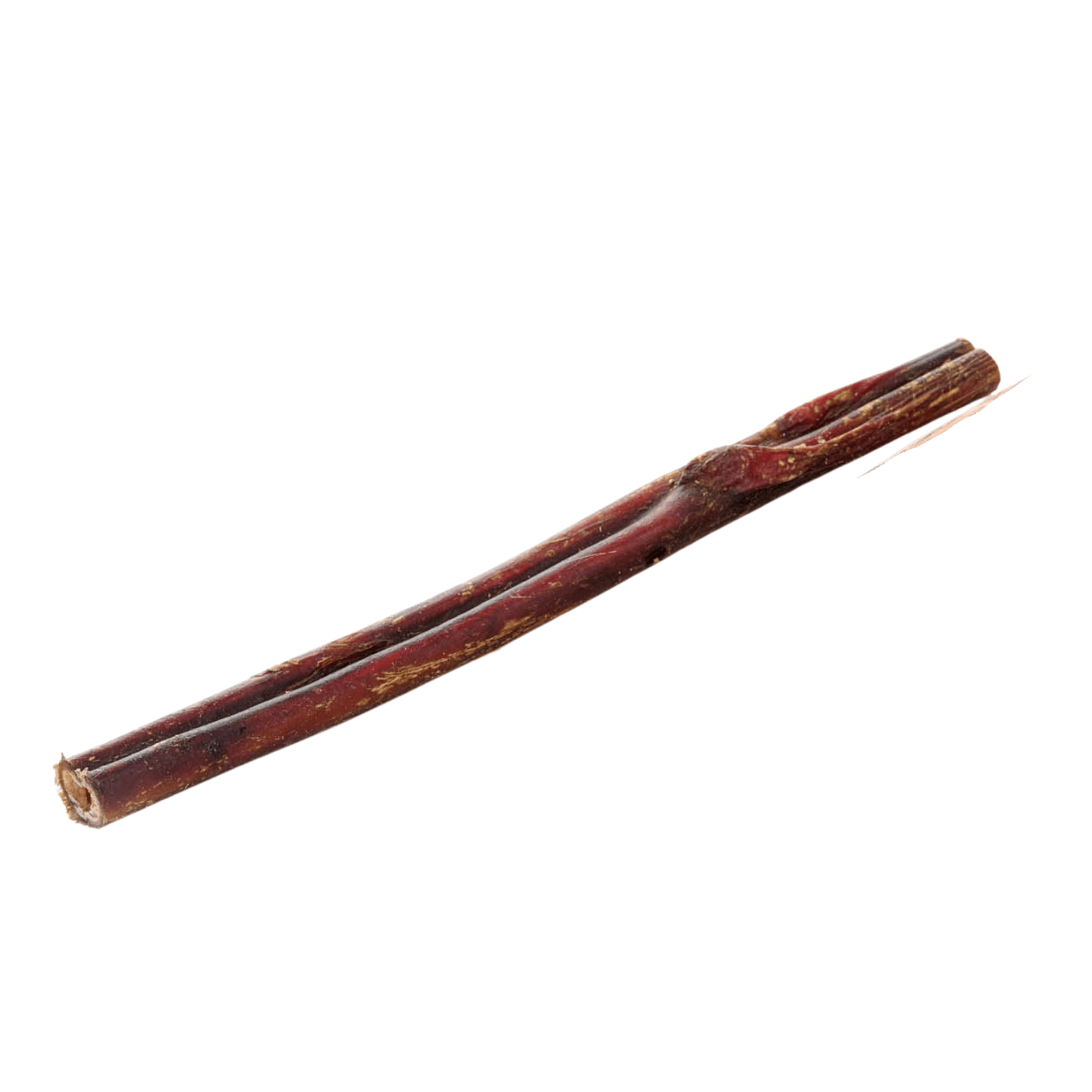 Single brown dried beef ox trachea dog chew stick for long-lasting chewing