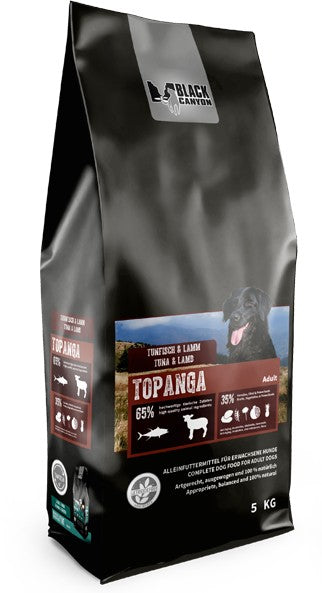 Artikel mit dem Namen Black Canyon Topanga im Shop von zoo.de , dem Onlineshop für nachhaltiges Hundefutter und Katzenfutter.