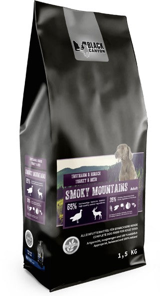 Artikel mit dem Namen Black Canyon Smoky Mountains im Shop von zoo.de , dem Onlineshop für nachhaltiges Hundefutter und Katzenfutter.